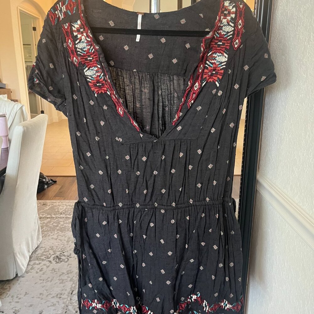 Free People Embroidered Romper